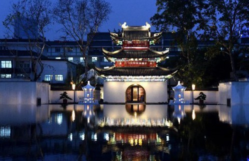 Beautiful night scenery of Nanjing