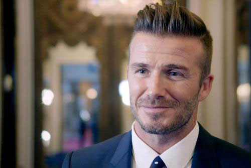 David Beckham signed by Chinese TV