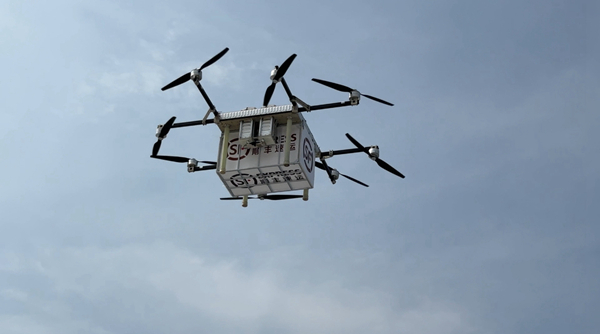 Here comes your parcel, and unmanned delivered