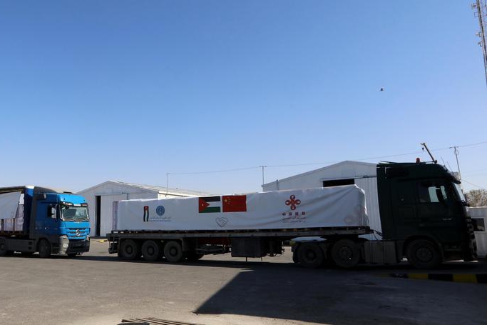 China sends humanitarian aid to Gaza through Jordan