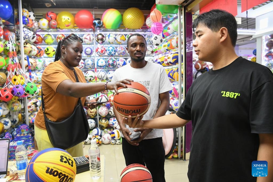 China's Yiwu sees surge in orders for sports products