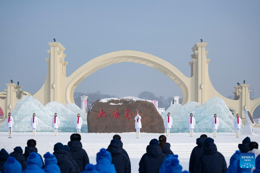 Flame for 9th Asian Winter Games lit in Harbin