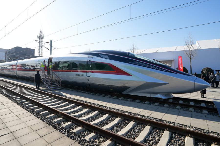 World's fastest high-speed train undergoing type tests in Beijing